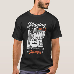 Spela upp Ukulele är Therapy Player Music T Shirt