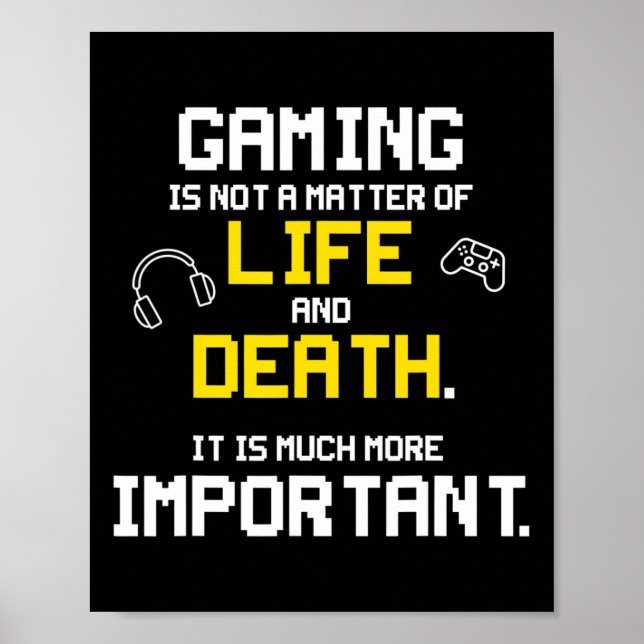 Spela upp videospel Roligt PC Console Gamer Geek Poster (Framsidan)