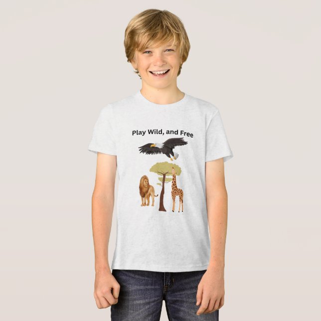 Spela upp vild, spela gratis t shirt (Framsida Full)