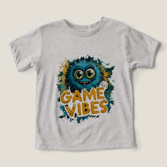 Spela upp, Vinn, Upprepa: Kids Game Vibes T Shirt (Design Framsida)