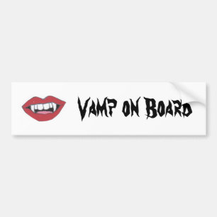 Spela vamp ombord bildekal