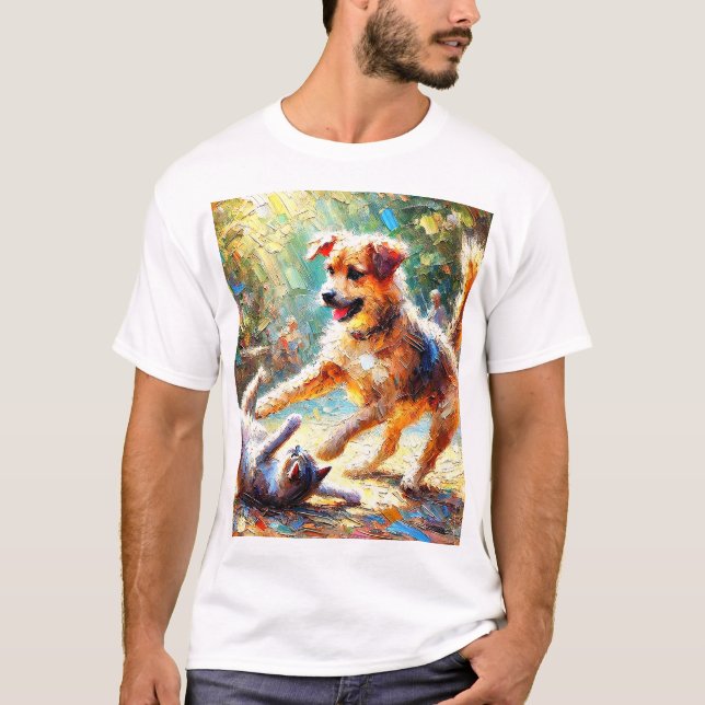 Spela vänner t shirt (Framsida)