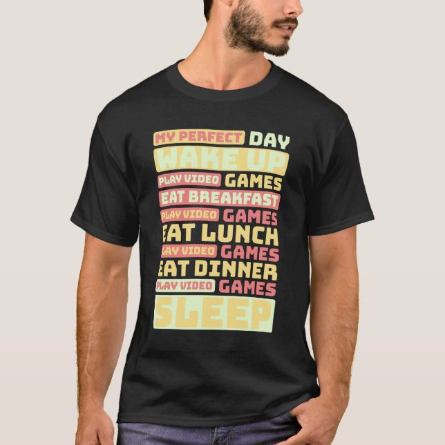 Spela videospel t shirt (Framsida)