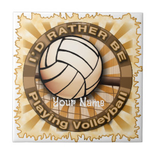 Spela Volleyball Kakelplatta