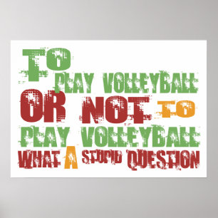 Spela volleyball poster