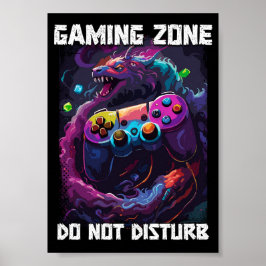 Spela Zont och stör inte Coolans spelarkonst Poster