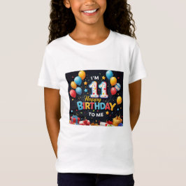 Spelande 11:e födelsedag Bash Girls' T Shirt