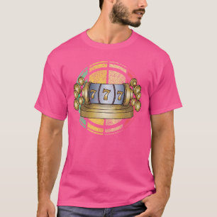 Spelande 777 Lucky Gaming Roligt Casino Spelautoma T Shirt