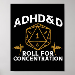 Spelande adhd och d rolig spelare män pojkar barn poster