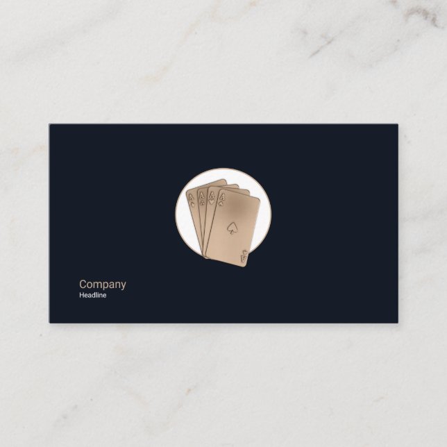 Spelande Affärskort Visitkort (Framsida)