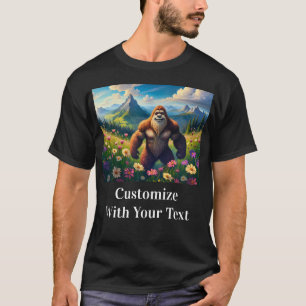 Spelande ängsblommor i Bigfoot T Shirt