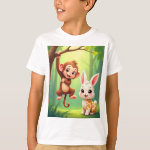 Spelande apa Kids T-Shirt
