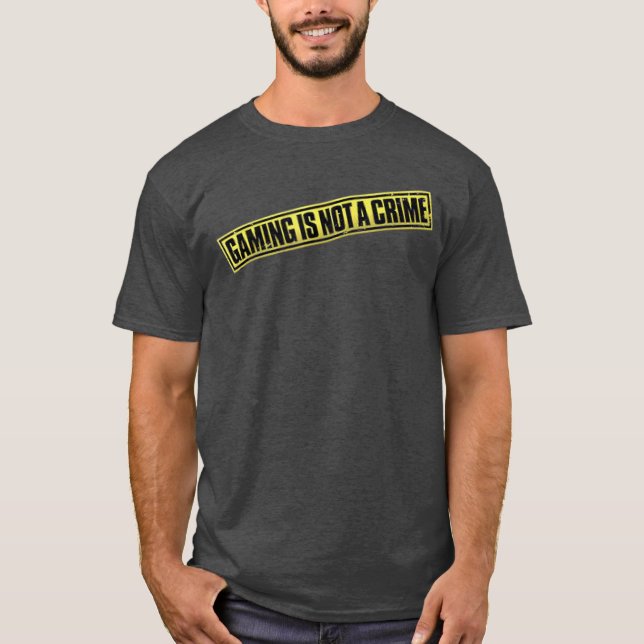 Spelande är inte en brottsgåva t shirt (Framsida)