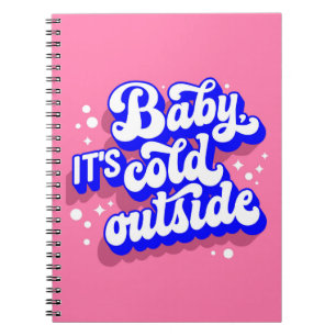 Spelande Baby, Kallet utanför Winter Design Anteckningsbok