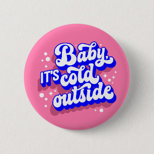 Spelande Baby, Kallet utanför Winter Design Knapp