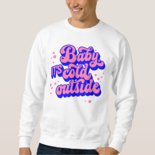Spelande Baby, Kallet utanför Winter Design Lång Ärmad Tröja