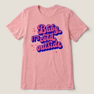 Spelande Baby, Kallet utanför Winter Design T Shirt