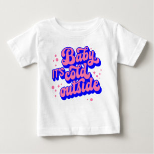 Spelande Baby, Kallet utanför Winter Design T Shirt