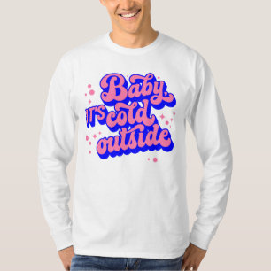 Spelande Baby, Kallet utanför Winter Design T Shirt
