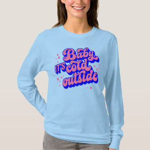 Spelande Baby, Kallet utanför Winter Design T Shirt