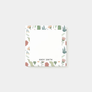 Spelande Blommönster Post-it Block