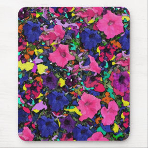 Spelande blommor ~ Mousepad Musmatta
