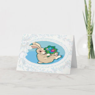 Spelande Bunny Påsk-kort Helgkort