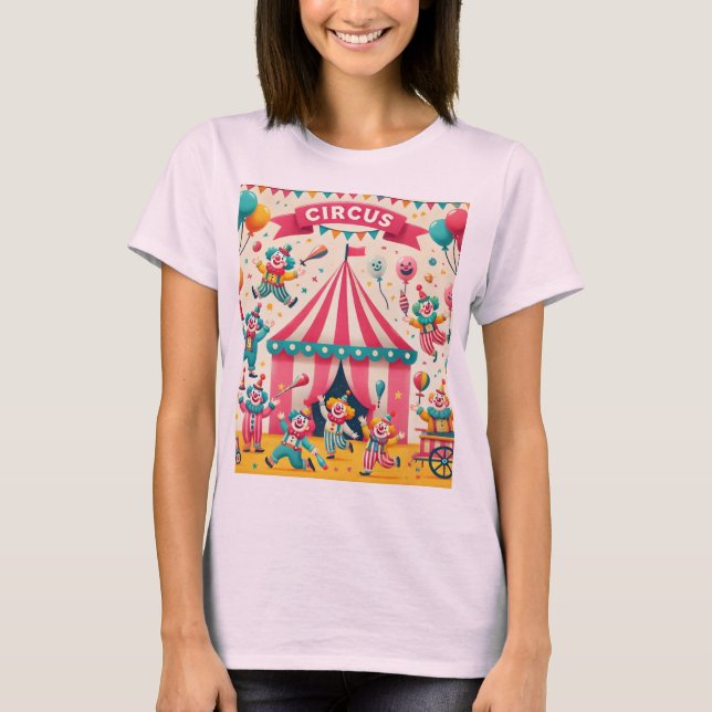 Spelande cirkus Delight T shirts design 🎨 🎭 (Framsida)