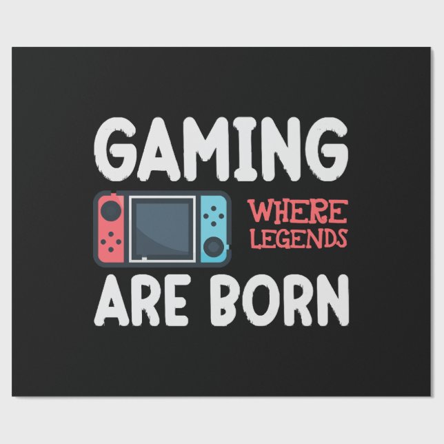 spelande där legender föds presentpapper (Platt)