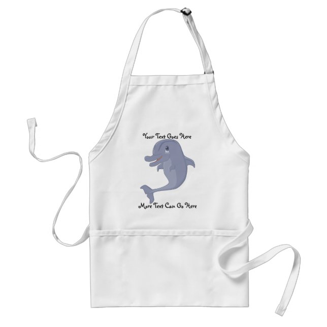 Spelande delfinapron förkläde (Framsidan)