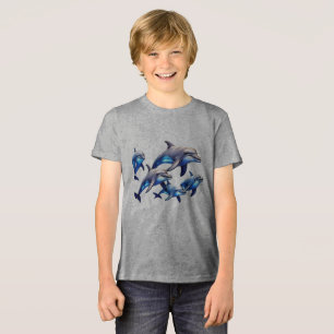 Spelande delfiner t shirt