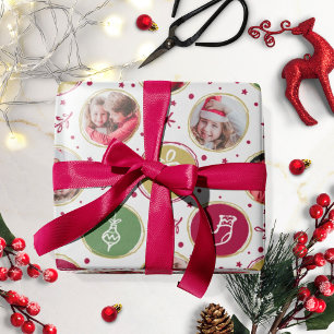 Spelande Family Photo Collage jul White Presentpapper