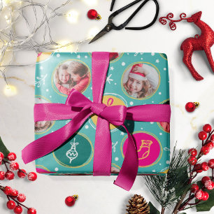 Spelande Family Photo Collage Julmint Presentpapper