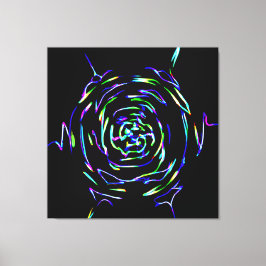 Spelande färglöst Mönster Canvastryck