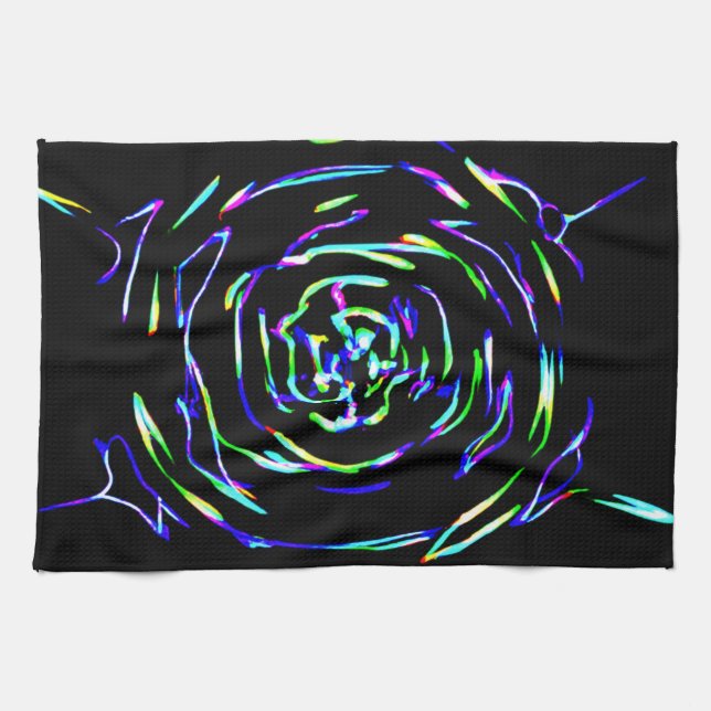 Spelande färglöst Mönster Kökshandduk (Horisontell)