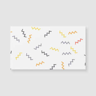 Spelande, färglöst, trendig, modern memphis zigzag