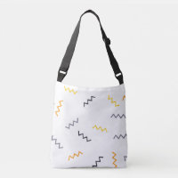 Spelande, färglöst, trendig, modern memphis zigzag
