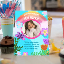 Spelande färgstark regnbåge Garden Birthday