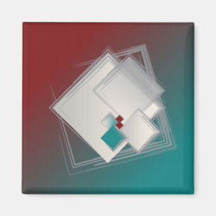 Spelande Fibonacci-kvadrater Magnet
