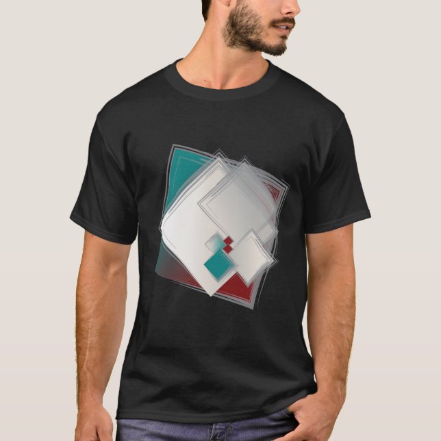 Spelande Fibonacci-kvadrater T Shirt (Framsida)
