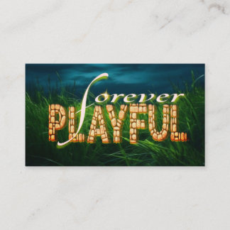 Spelande för evigt: Bygg in barnet inuti" Visitkort