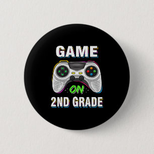 Spelande Game On 2:a klass Andra Första dagen Skol Knapp