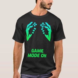 Spelande Gamer Spelläge På kille T Shirt
