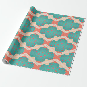 Spelande geometri mönster presentpapper