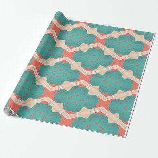 Spelande geometri mönster presentpapper