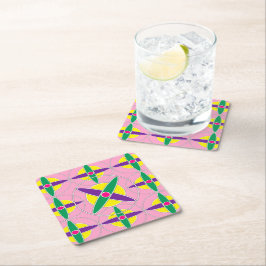 Spelande geometrisk kor mönster underlägg papper kvadrat