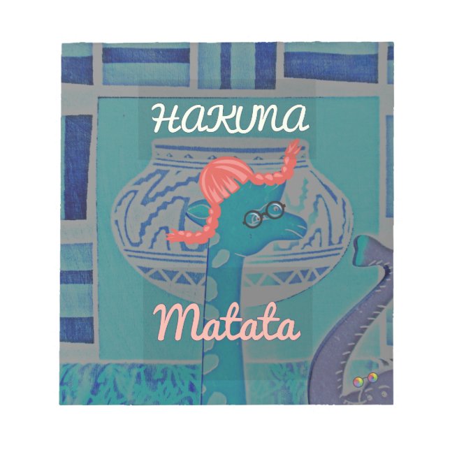 Spelande Giraffe Art: En afrikansk glädje Anteckningsblock (Framsida)