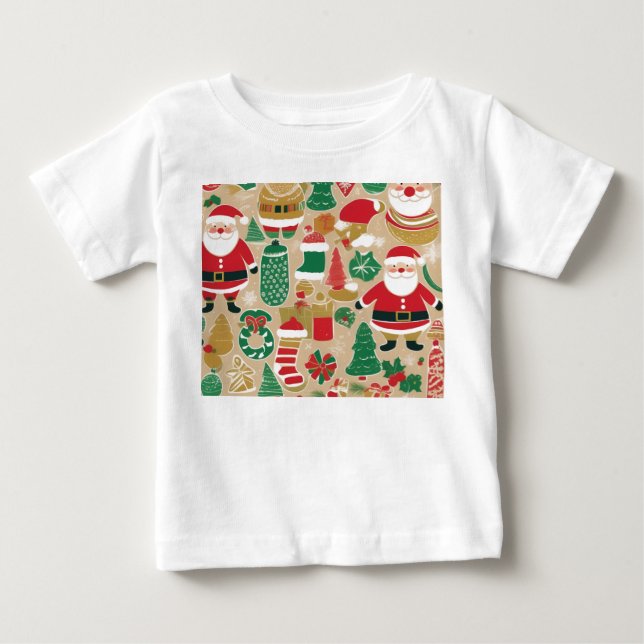 Spelande Helgdag Treats Småbarn Shirt - Gingerbröd T (Framsida)