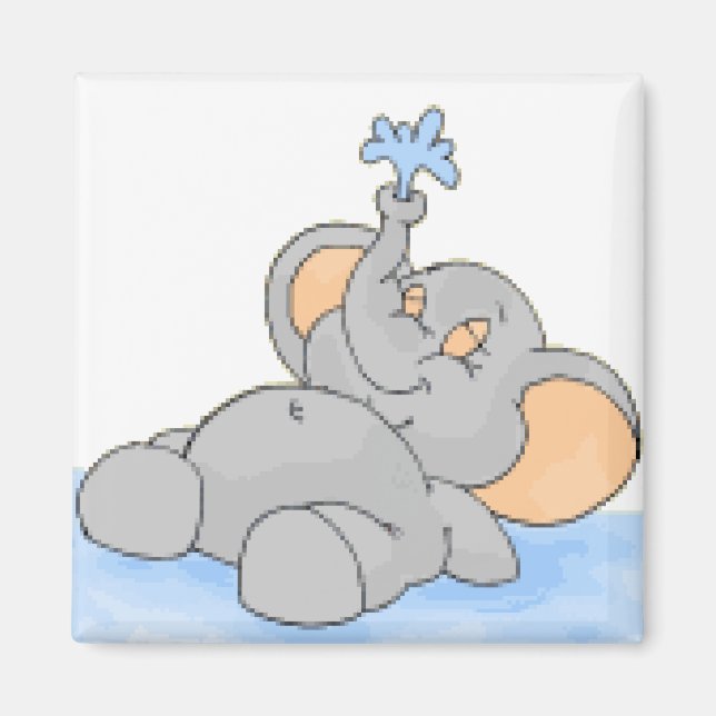 Spelande i Vatten Magnet (Framsidan)