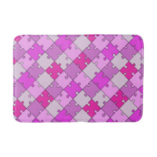 Spelande Jigszawa Mindre Delara diagonala Rosa Ton Badrumsmatta